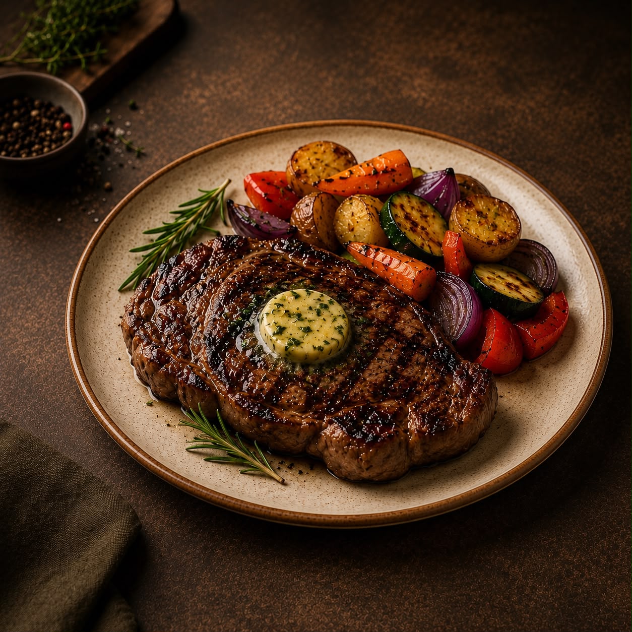Grilled Ribeye Steak